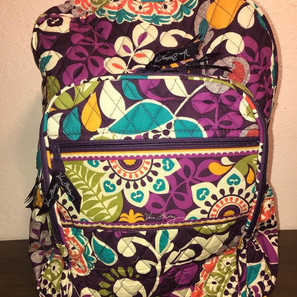 vera bradley plum crazy backpack